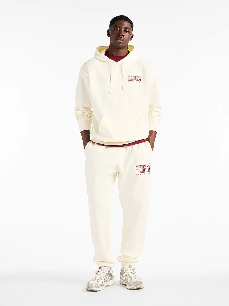 NEW BALANCE Herren Hoodie creme | L — Bild 3